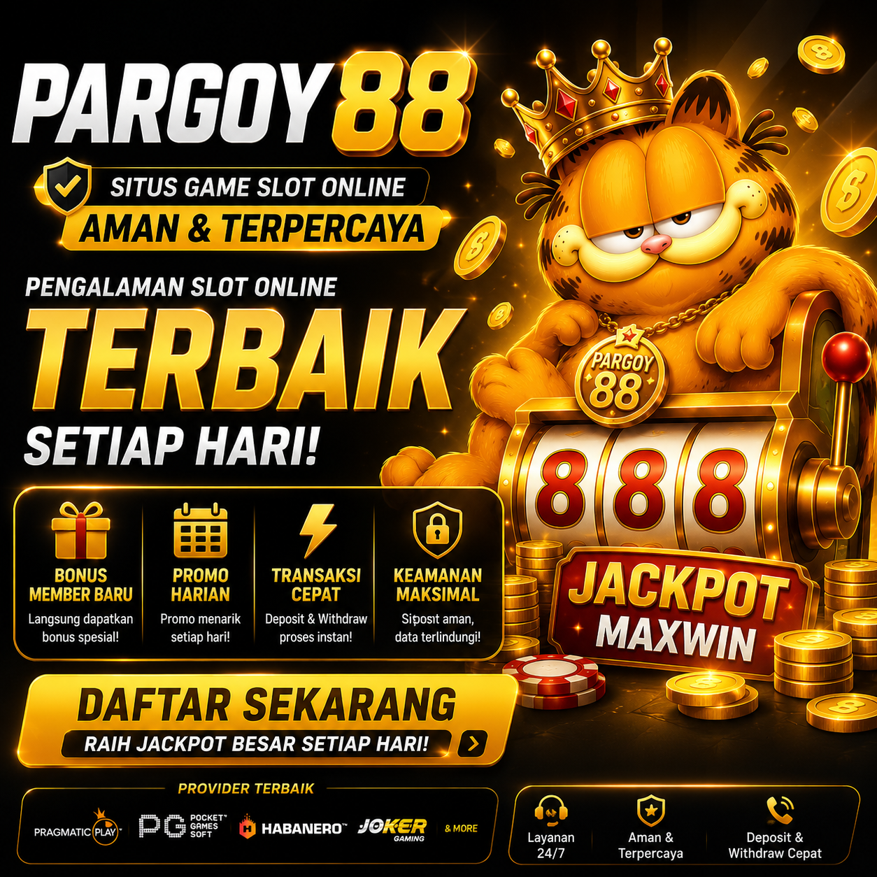 Pargoy88 | Situs Game Slot Online Aman dan Terpercaya